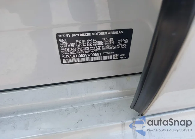 5UX43EU05S9W99591: 42095941