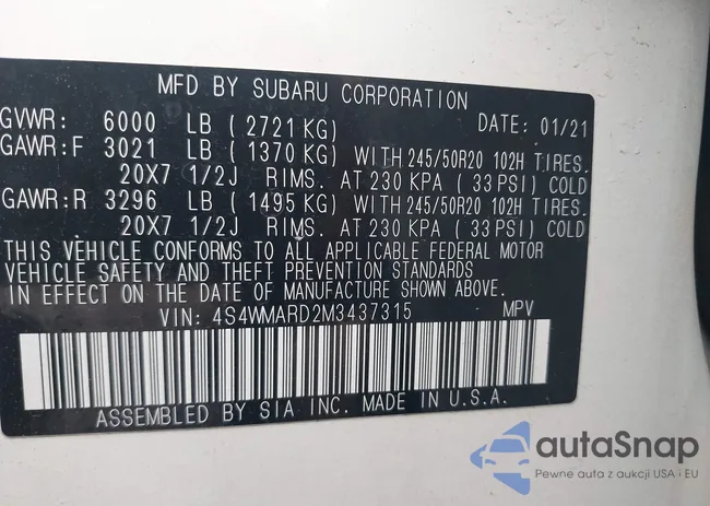 4S4WMARD2M3437315: 42095421