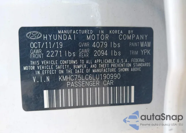 KMHC75LC6LU190990: 42096643