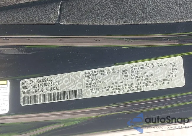 1C6HJTAG7NL161701: 42097144