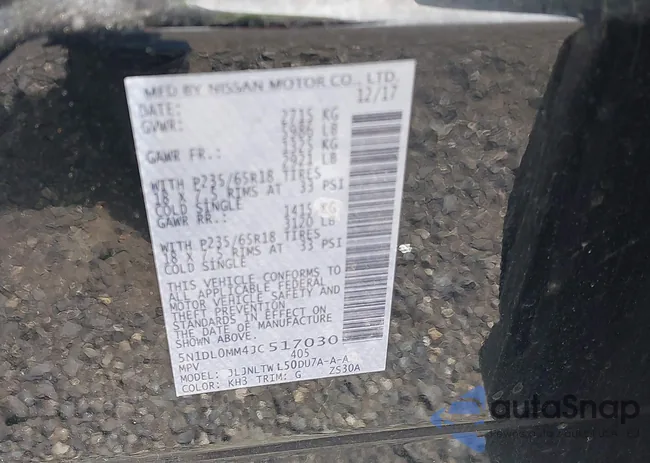 5N1DL0MM4JC517030: 42097145