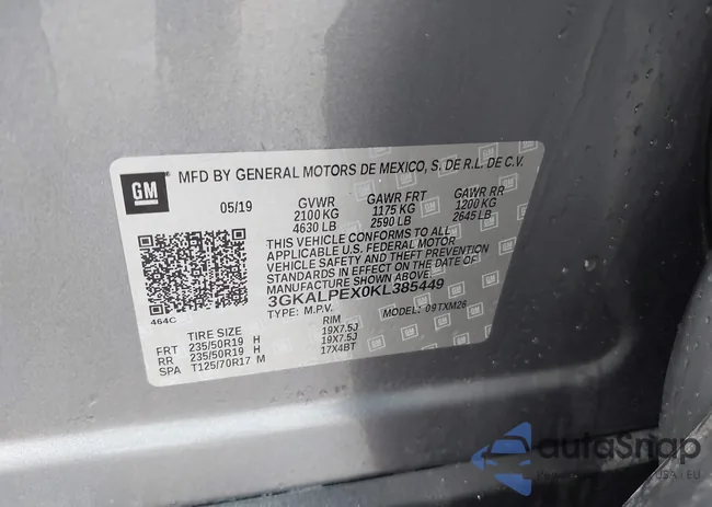 3GKALPEX0KL385449: 42096484