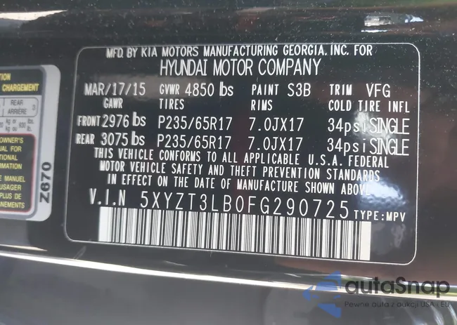 5XYZT3LB0FG290725: 42096571