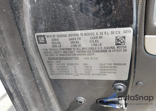 3GNBACDV3AS597790: 42096579