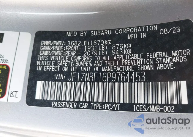 JF1ZNBE16P9764453: 42097960