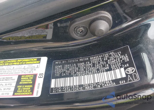 2T1BU4EE9BC551223: 42098163