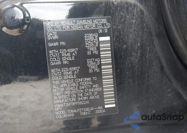 KNMAT2MT9FP582241: 42098224