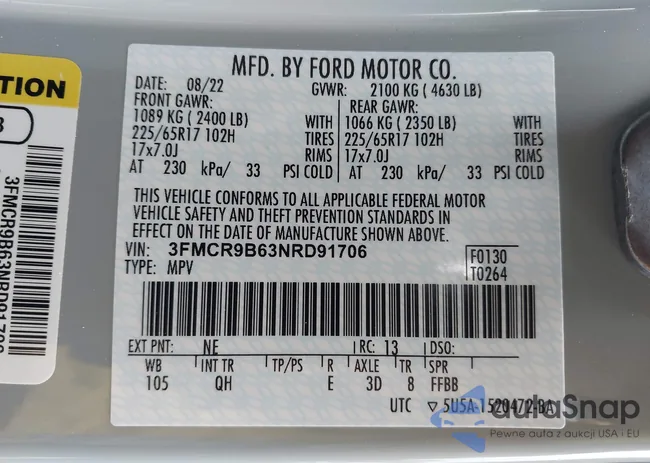 3FMCR9B63NRD91706: 42097352