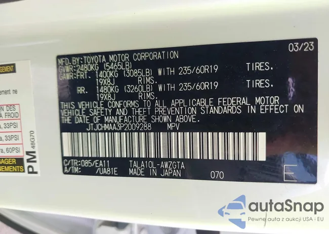 JTJCHMAA3P2009288: 42097583