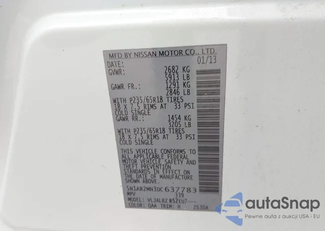 5N1AR2MN3DC637783: 42098708