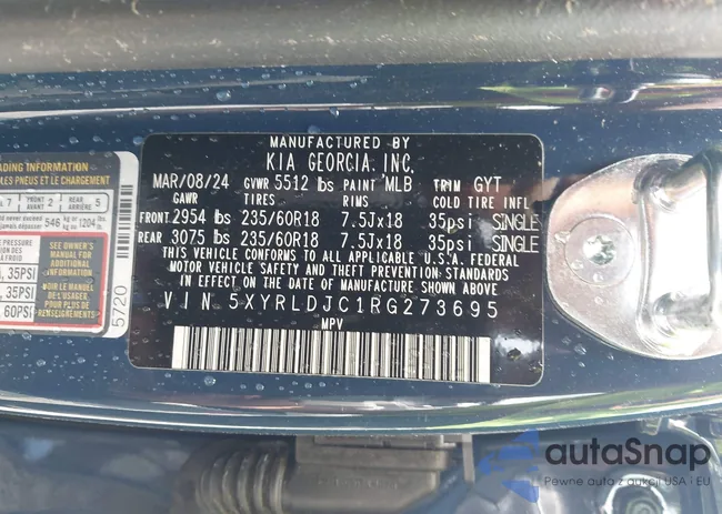 5XYRLDJC1RG273695: 42099000