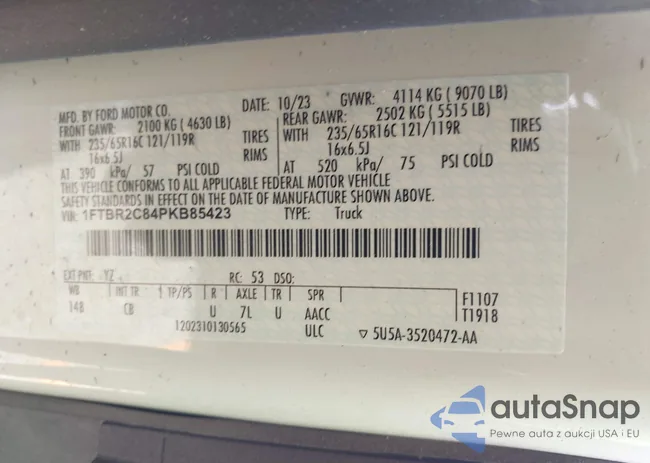 1FTBR2C84PKB85423: 42099152