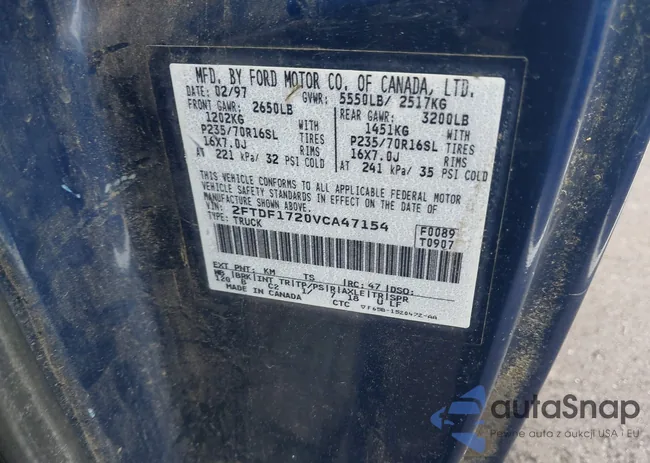 2FTDF1720VCA47154: 42099171