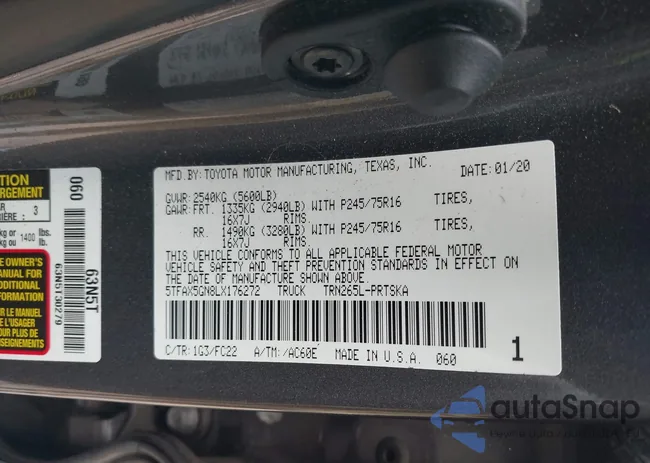 5TFAX5GN8LX176272: 42099218