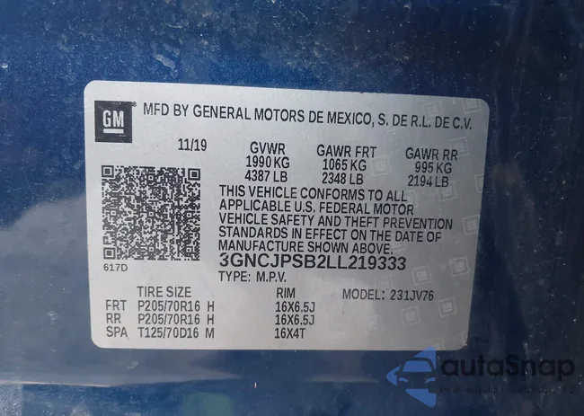 3GNCJPSB2LL219333: 42098462