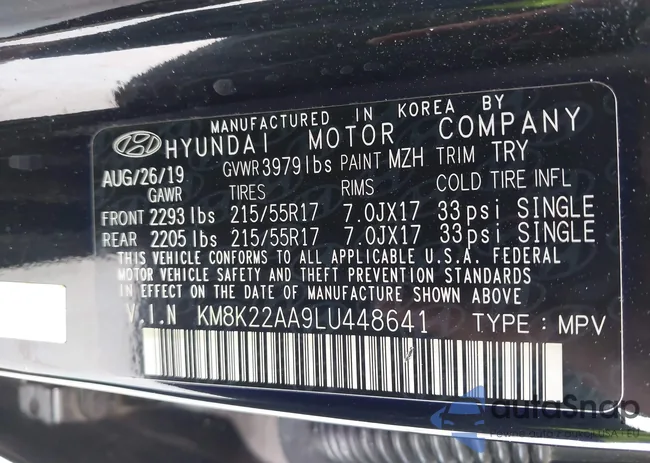 KM8K22AA9LU448641: 42099703