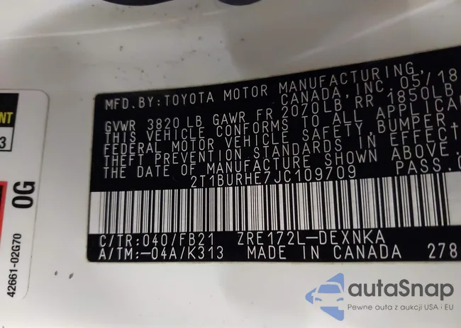 2T1BURHE7JC109709: 42099744