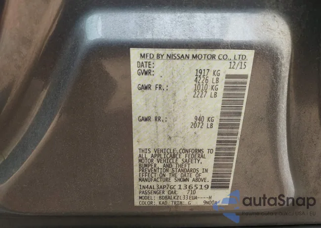 1N4AL3AP7GC136519: 42099404