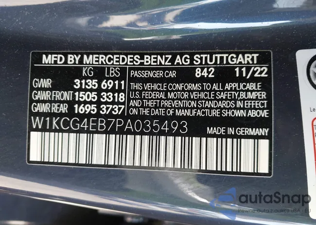 W1KCG4EB7PA035493: 42100494