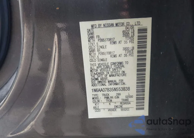 1N6AA07B35N553838: 42101718