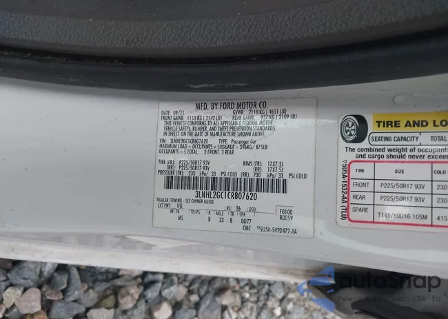 3LNHL2GC1CR807620: 42101980