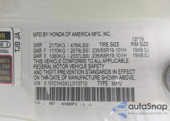 5J8TC1H3XLL013710: 42101247