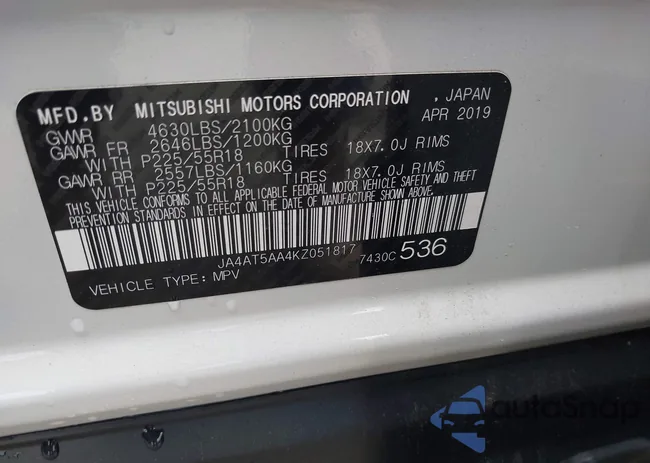 JA4AT5AA4KZ051817: 42102776