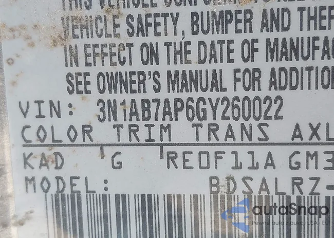 3N1AB7AP6GY260022: 42102986