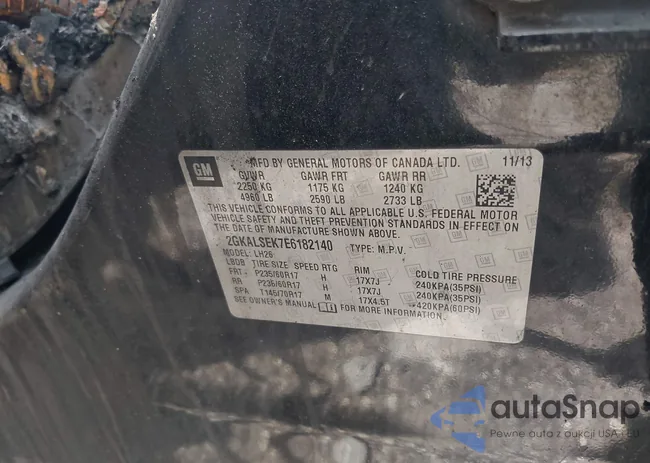 2GKALSEK7E6182140: 42103865