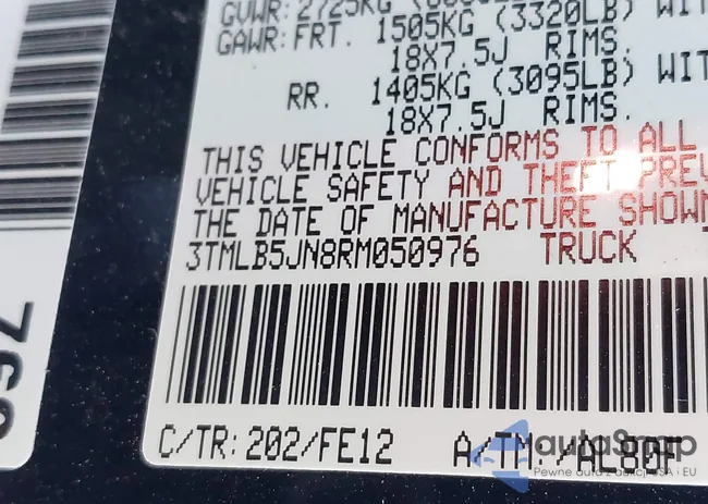 3TMLB5JN8RM050976: 42103925