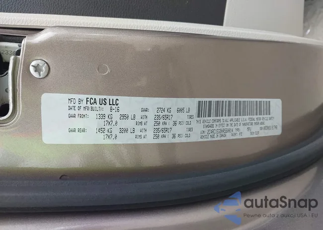 2C4RC1EG9HR560014: 42103453