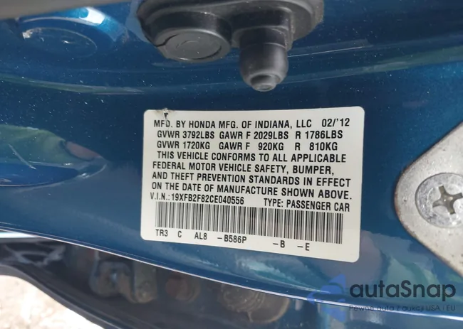 19XFB2F82CE040556: 42104669