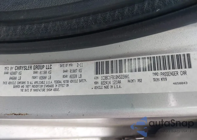 1C3BC1FB1BN522001: 42104849