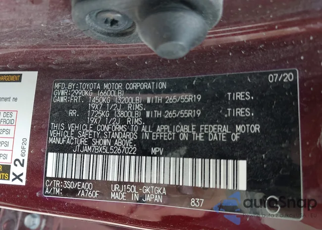 JTJAM7BX5L5267022: 42105096