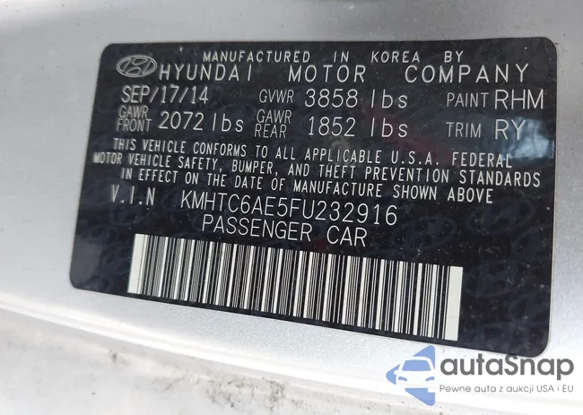 KMHTC6AE5FU232916: 42104367