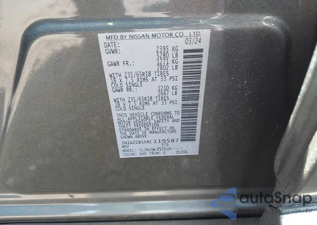 5N1AZ2BSXRC119587: 42105764