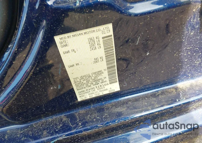 1N4BL4CV2KN318566: 42105942