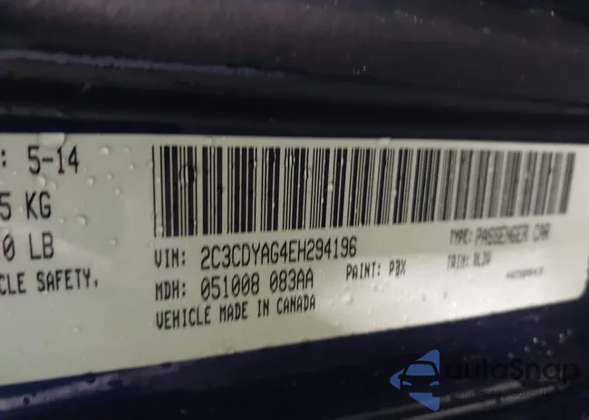 2C3CDYAG4EH294196: 42105958