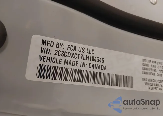 2C3CDXCT7LH194546: 42105982