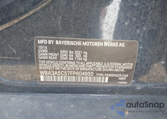 WBA3A5C57FP604950: 42106258