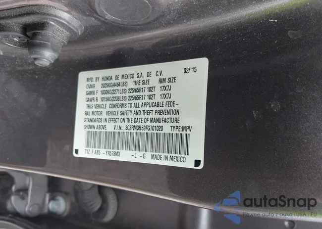 3CZRM3H59FG701020: 42106593