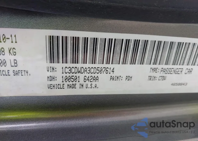 1C3CDWDA3CD507614: 42107559