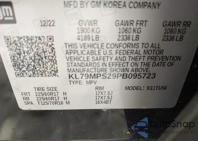 KL79MPS29PB095723: 42108654