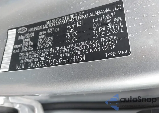 5NMJBCDE8RH424934: 42108828