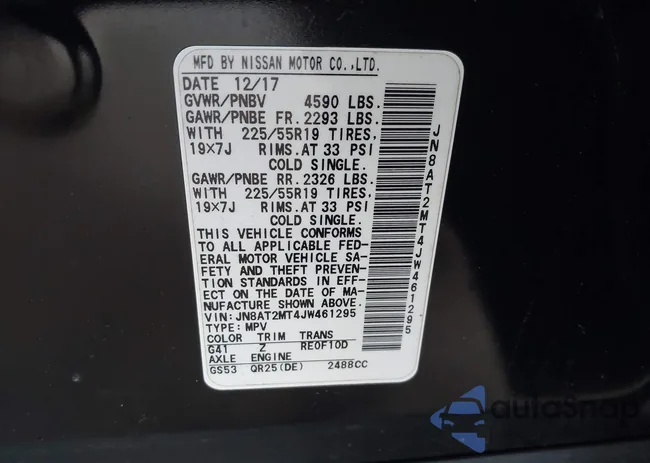 JN8AT2MT4JW461295: 42108913