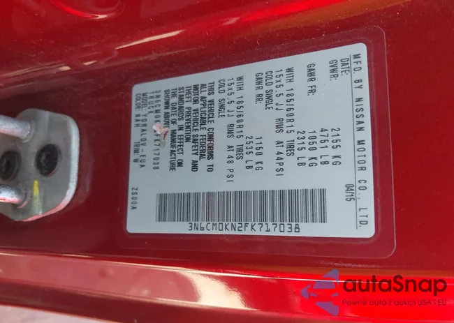 3N6CM0KN2FK717038: 42108926