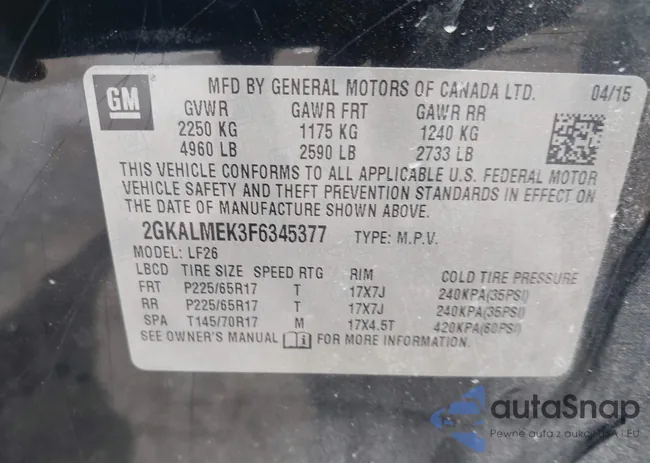 2GKALMEK3F6345377: 42109041