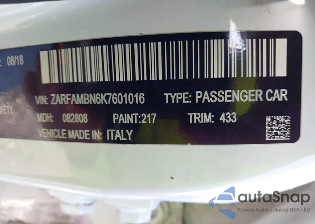 ZARFAMBN6K7601016: 42109097