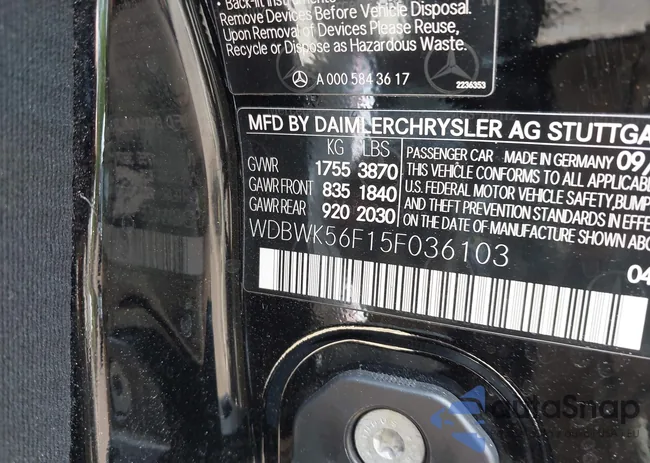 WDBWK56F15F036103: 42108428