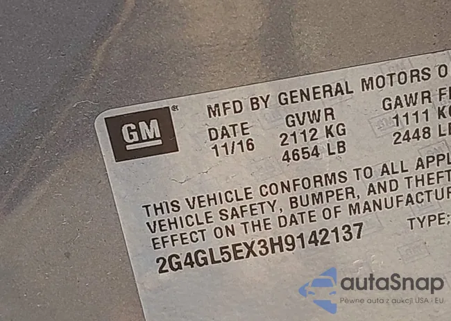 2G4GL5EX3H9142137: 42108430